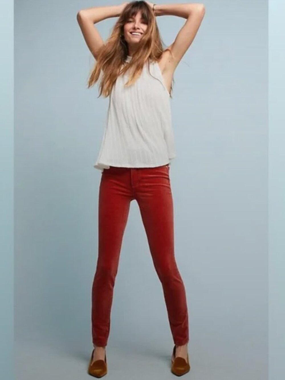 Pilcro And The Letterpress Corduroy Skinny Jeans | Anthropologie Women's size 30
